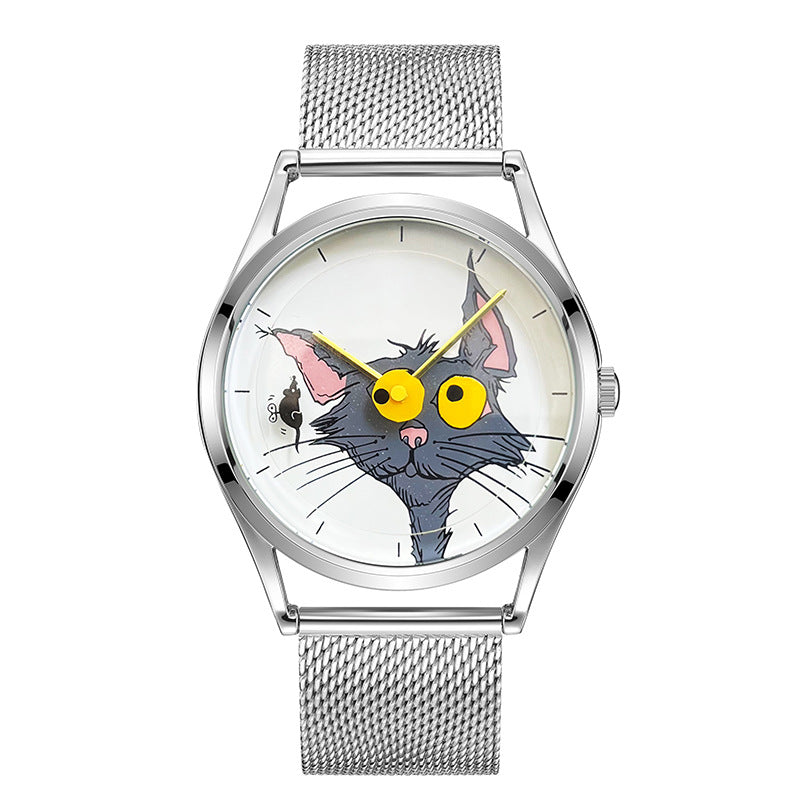 Jokercat Creative Watch Silver Strap