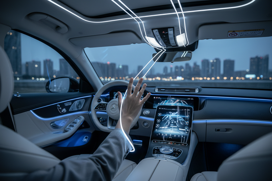 Car Interior with Gesture Lights