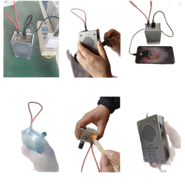 🔋 Hand-Crank Power (1000mAh)