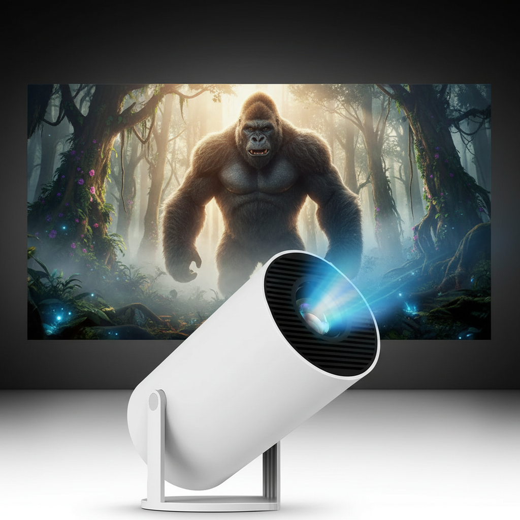 Epic Gorilla Movie Scene Projection