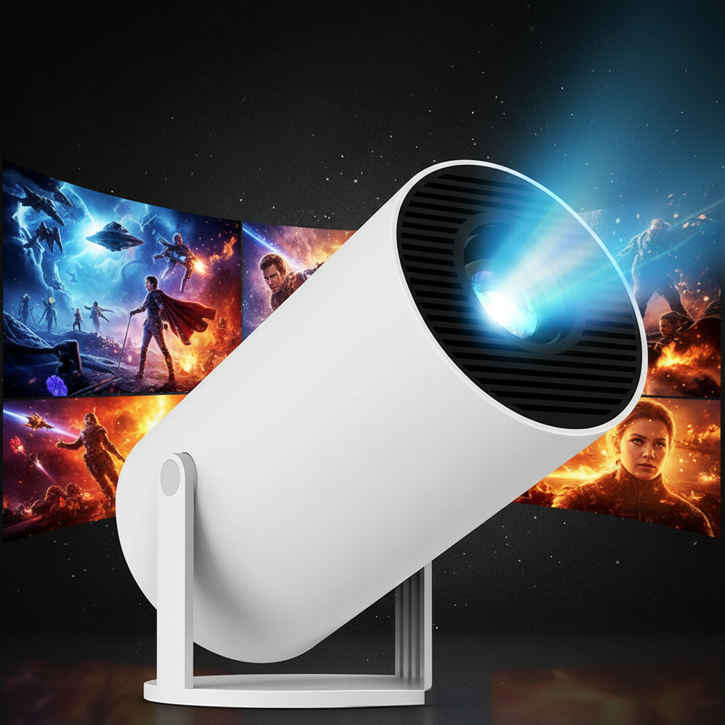 Cinematic Projection Close-up